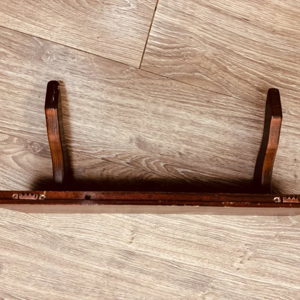 Vintage Set of 3 Wooden Wall Display Shelve